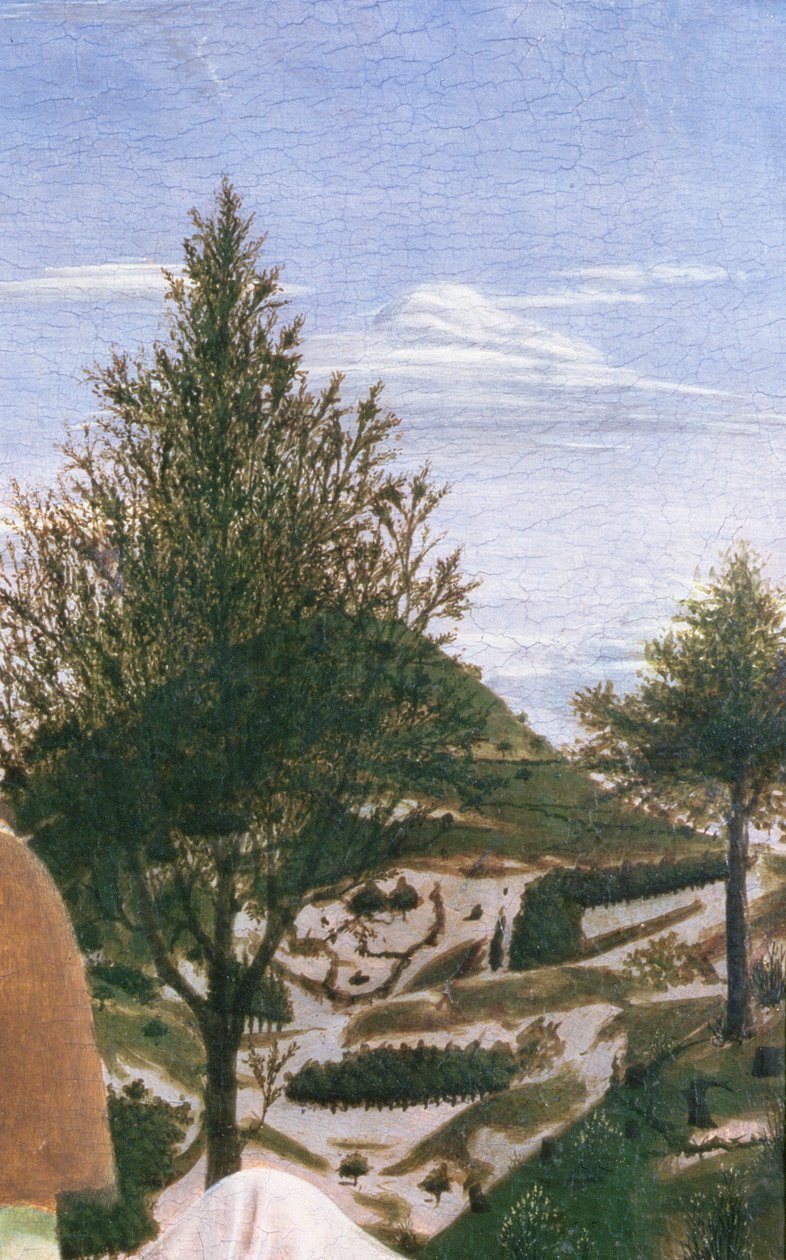 Krisztus keresztsége, 1450-es évek (tempera a panelen) (372 részlet) alkotó: Piero della Francesca