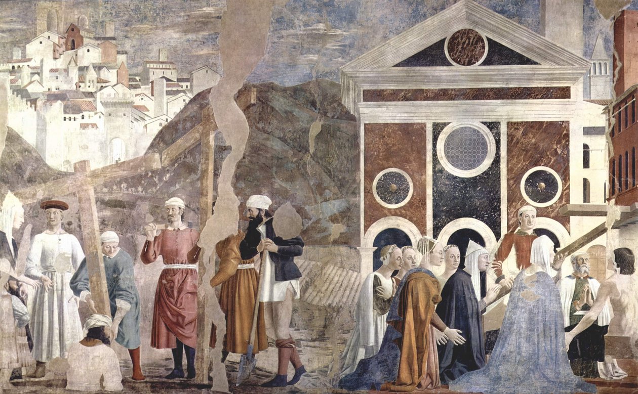 A Szent Kereszt legendája alkotó: Piero della Francesca