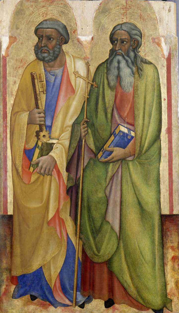 Péter és András apostolok, 1418-20 körül (tempera nyárfán) alkotó: Piero di Alvaro