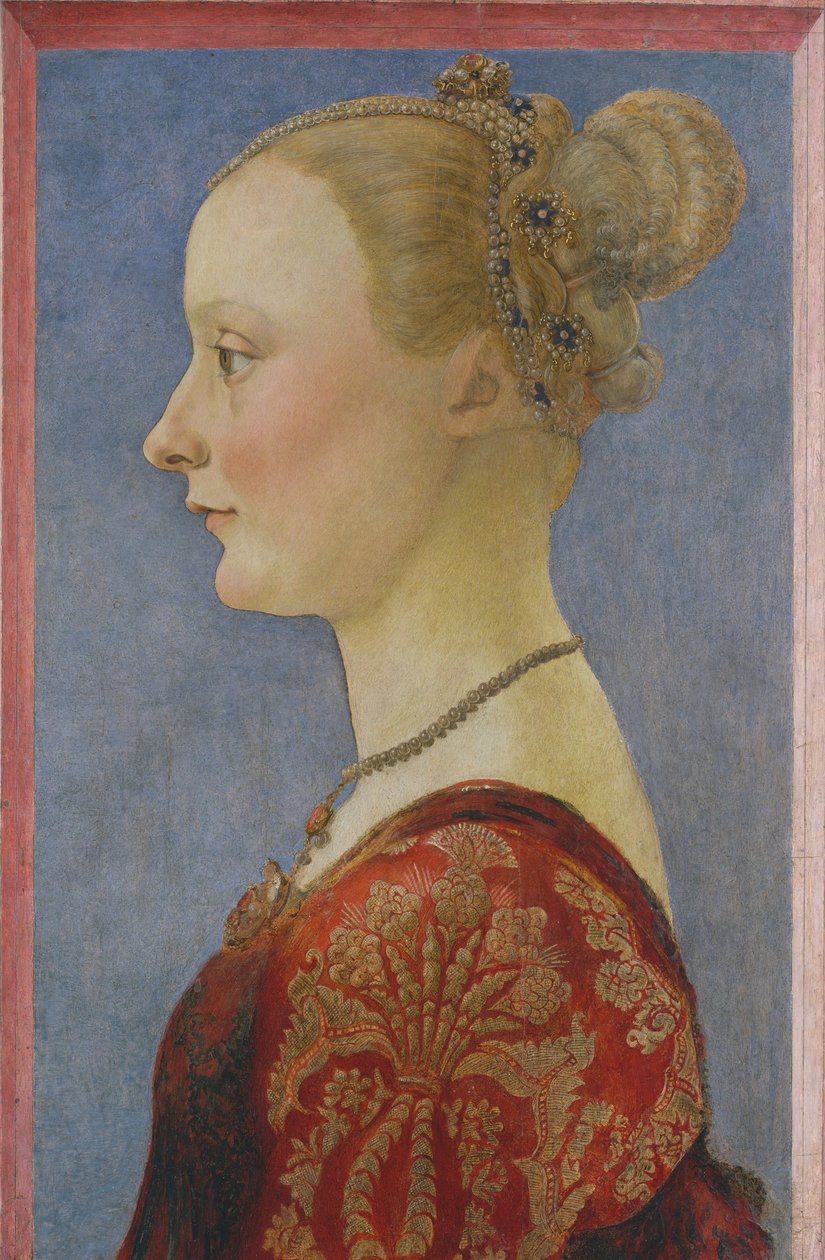 Női portré, kb. 1480. alkotó: Piero del Pollaiolo