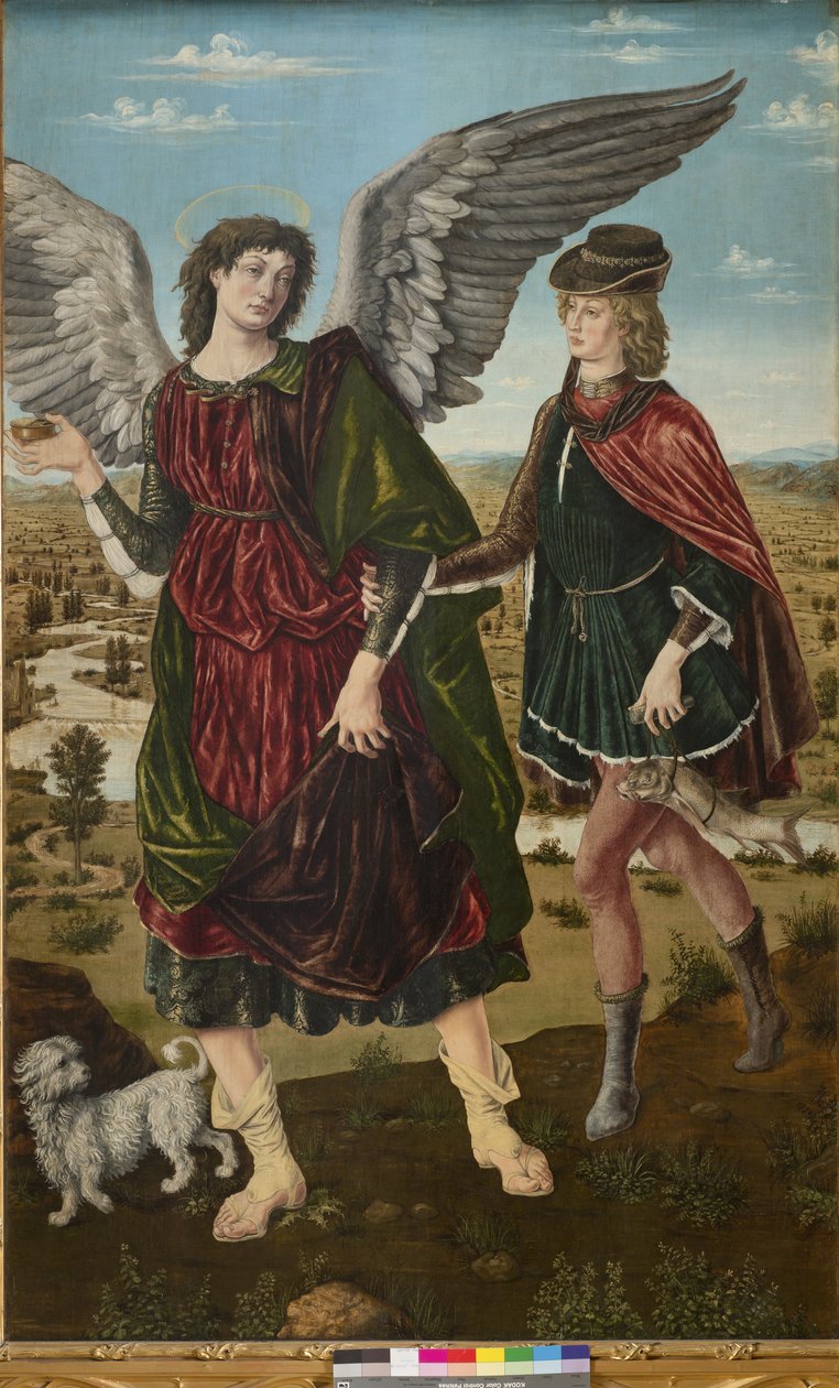 Rafael arkangyal és Tóbiás, 1465-70 alkotó: Piero del Pollaiolo