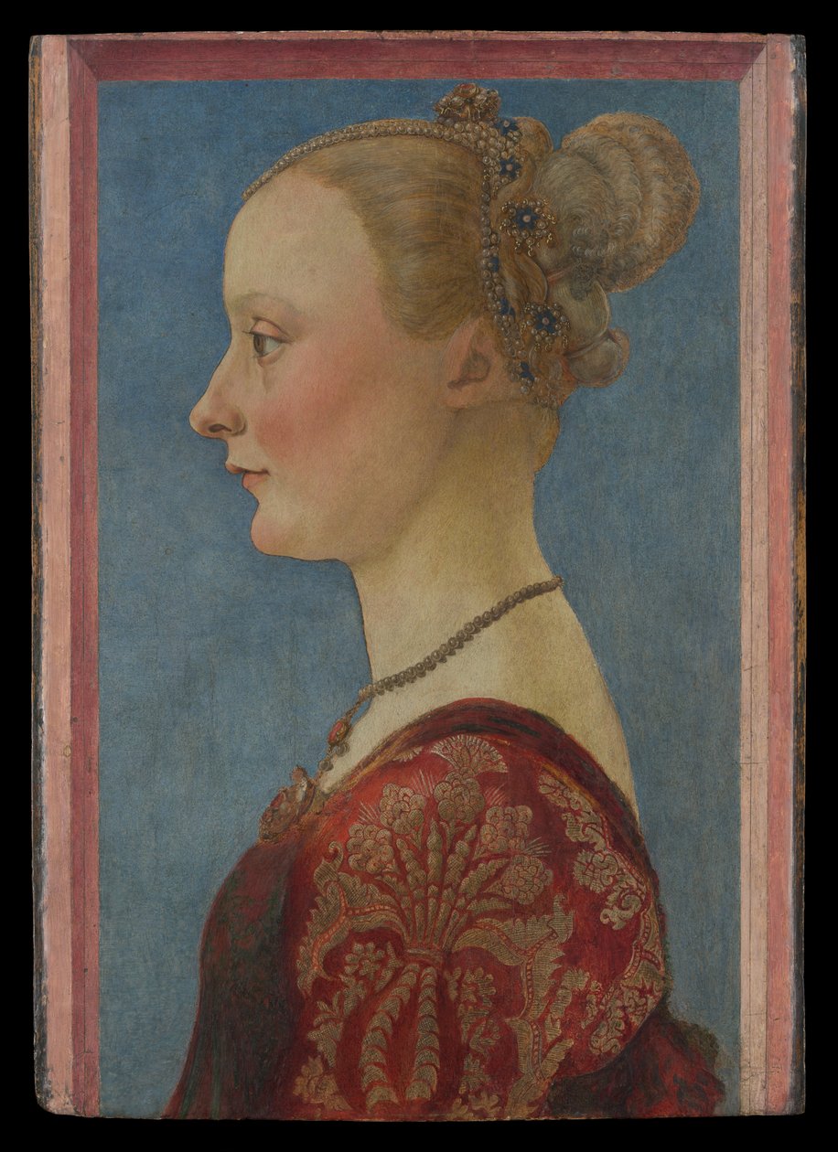 Portrait of a Woman, c.1480 (tempera on wood) alkotó: Piero del Pollaiuolo