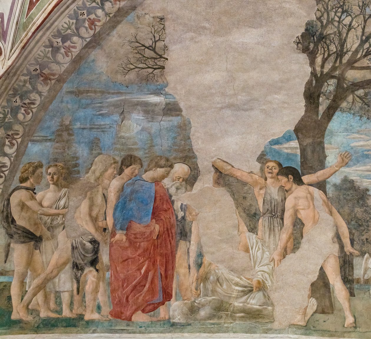 Ádám halála (részlet) alkotó: Piero della Francesca