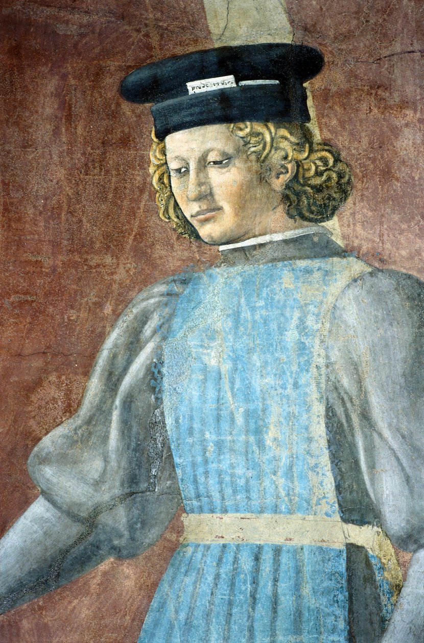 Részlet az igaz kereszt legendájából, amely a zsidók kínzását mutatja be, Piero della Francesca alkotó: Piero della Francesca