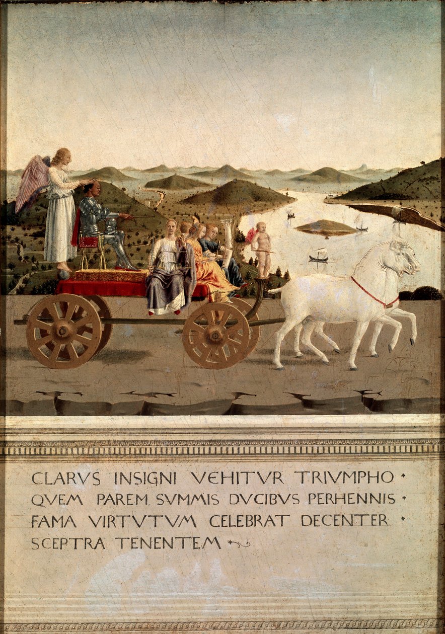 Federico da Montefeltro és Battista Sforza diadaldiptichonja (Tempera fán alkotó: Piero della Francesca