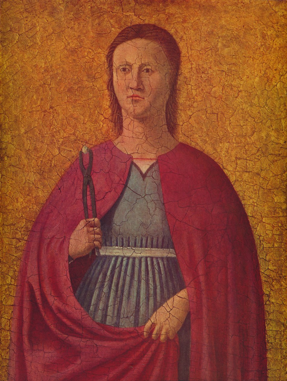 Szent Apollónia, 1455-1460 alkotó: Piero della Francesca