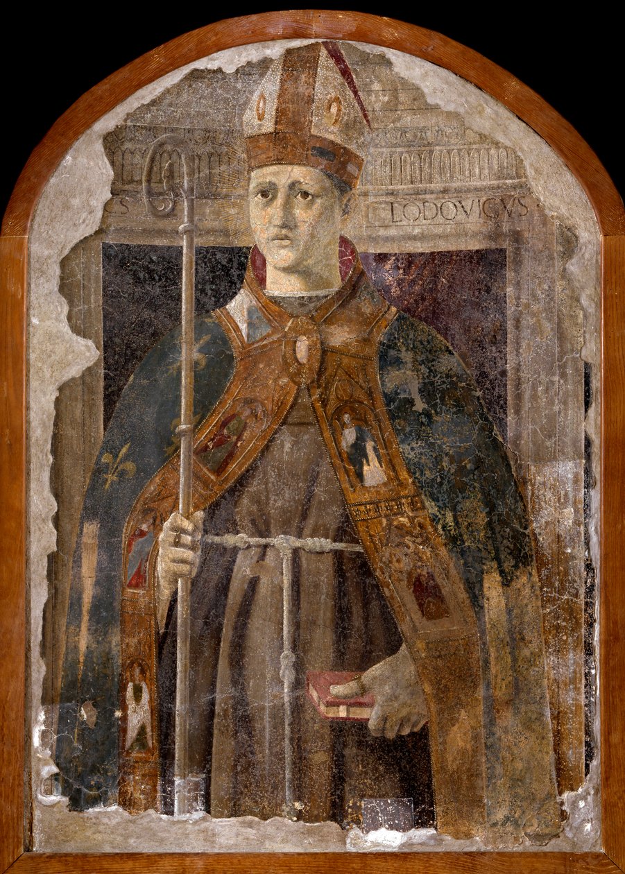 San Ludovico di Tolosa (Anjou-i Lajos vagy Toulouse-i Szent Lajos alkotó: Piero della Francesca