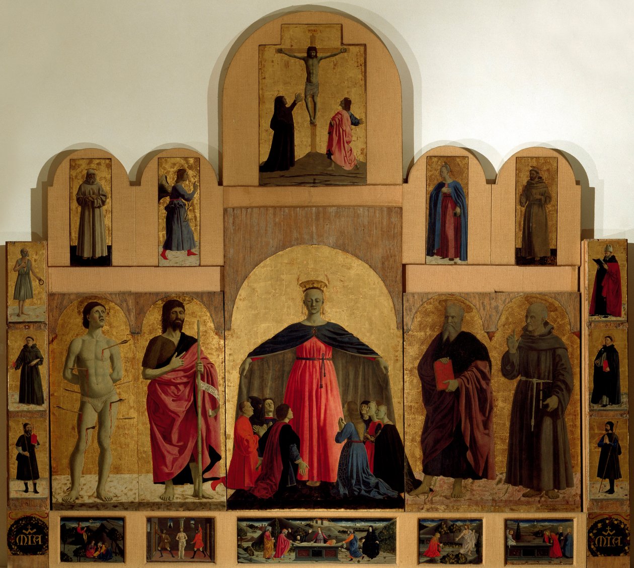 a Misericordia oltárkép részlete alkotó: Piero della Francesca