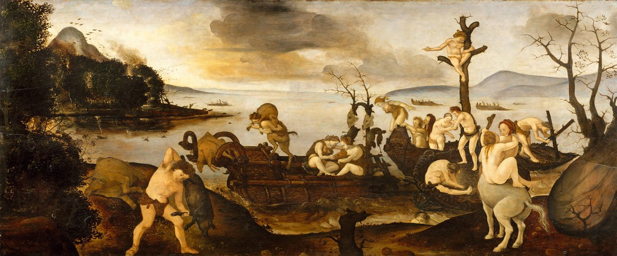 A visszatérés a vadászatból, kb. 1494-1500. alkotó: Piero di Cosimo