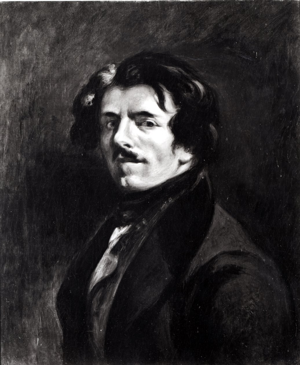 Eugene Delacroix (1798-1863) portréja egy 1834-es, 1874-es önarckép után alkotó: Pierre Andrieu