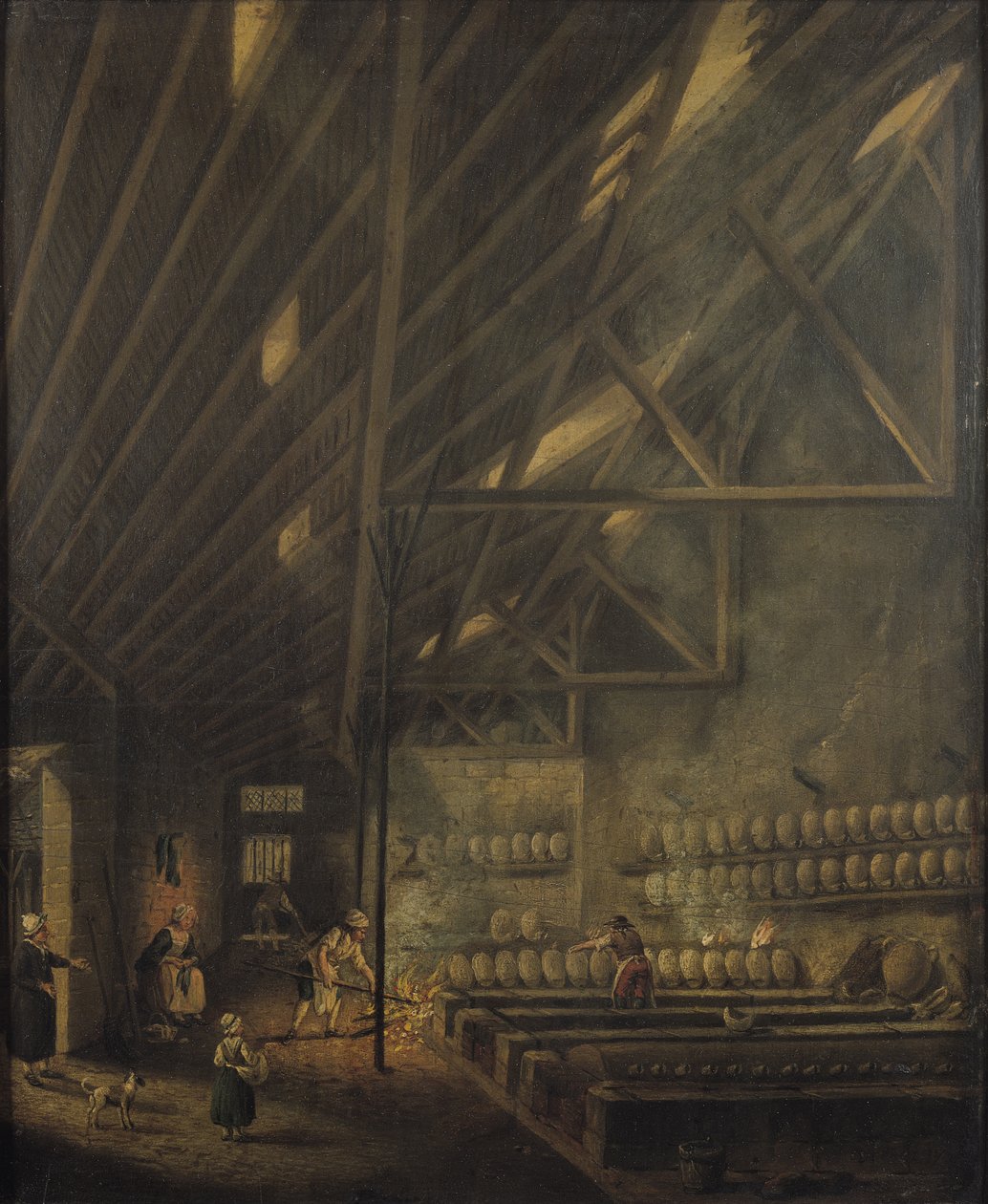 Egy műhely belseje, 1777 alkotó: Pierre Antoine Demachy