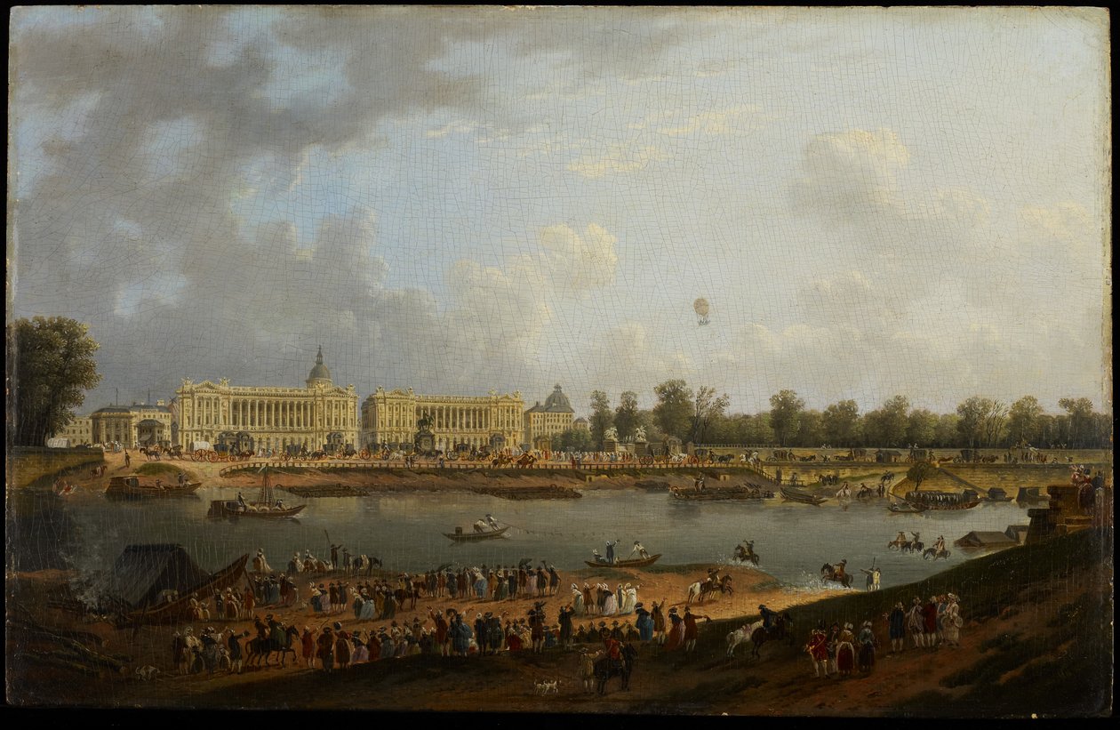 Place de la Concorde, 1783 körül alkotó: Pierre Antoine Demachy