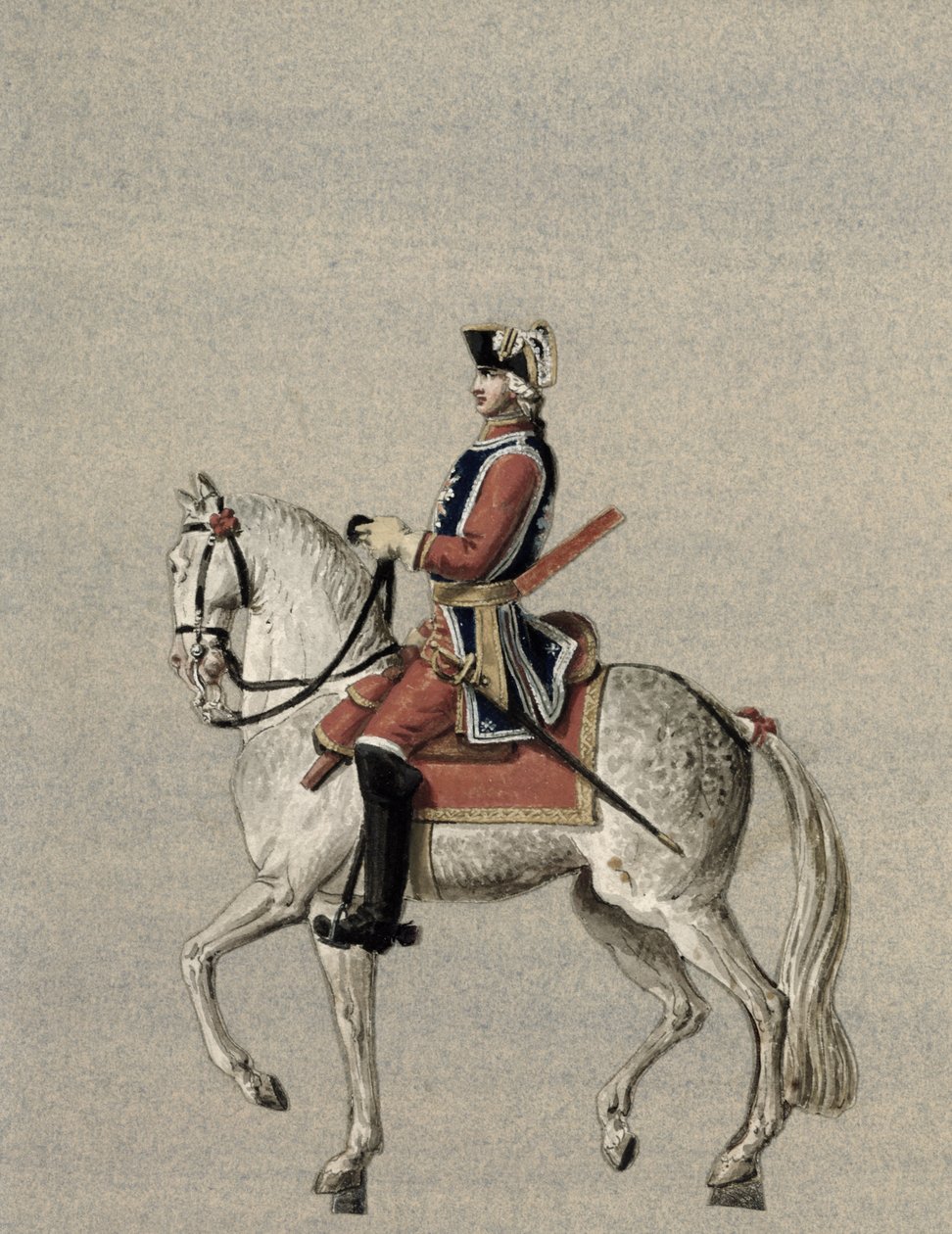 Charles de Beauveau-Craon herceg (1720-93) lovas portréja alkotó: Pierre Antoine Lesueur
