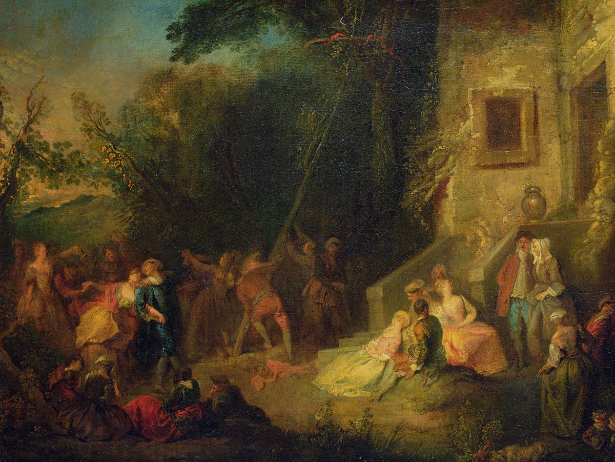 A májusfa ültetése alkotó: Pierre Antoine Quillard