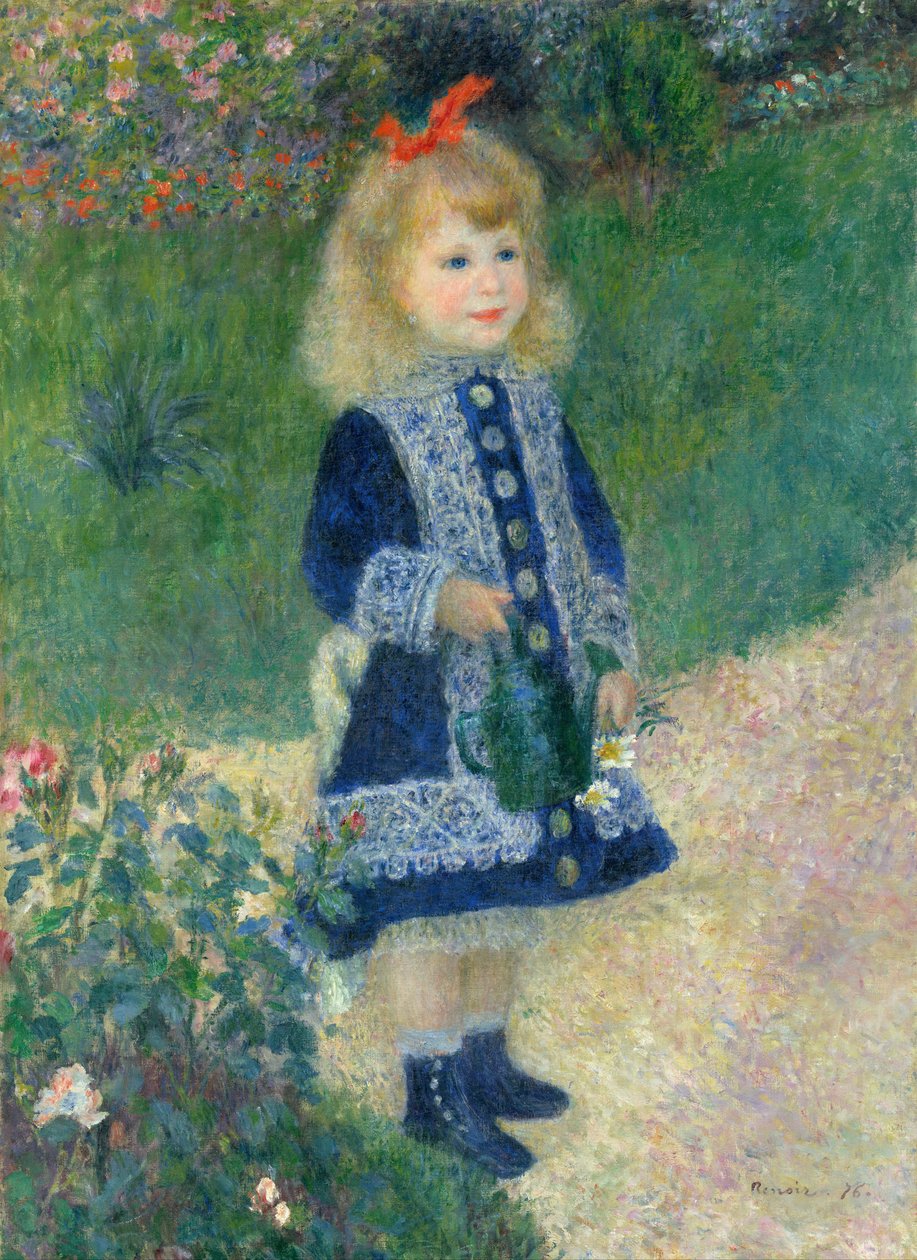 Egy lány öntözőkanna alkotó: Pierre Auguste Renoir