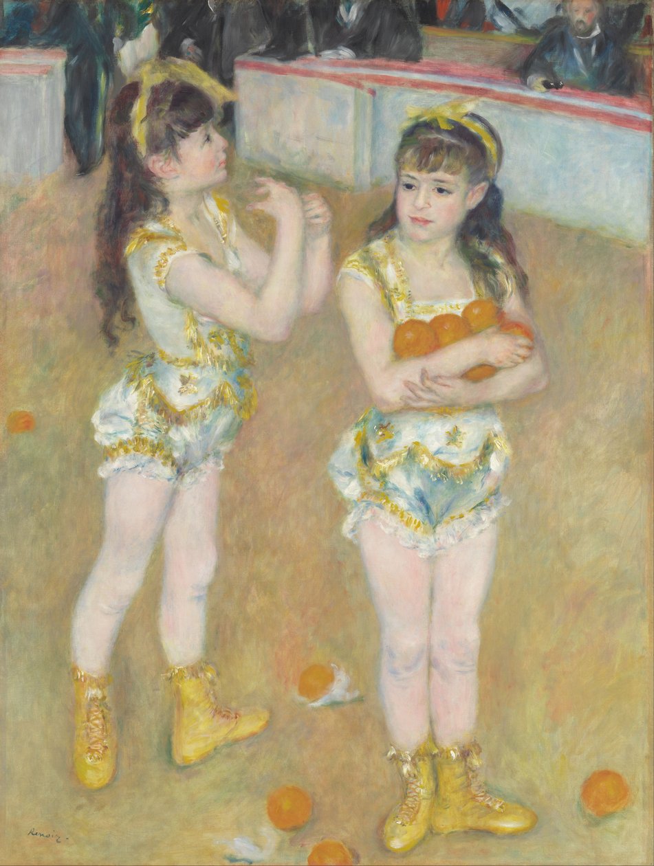 Akrobaták a Cirque Fernandóban (Francisca és Angelina Wartenberg) alkotó: Pierre Auguste Renoir