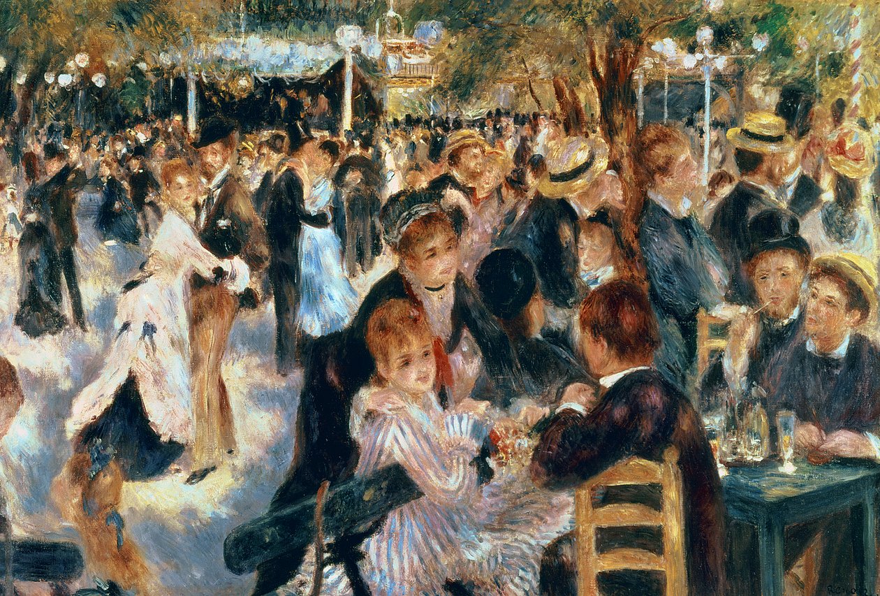 Bál a Moulin de la Galette-ben, 1876 alkotó: Pierre Auguste Renoir