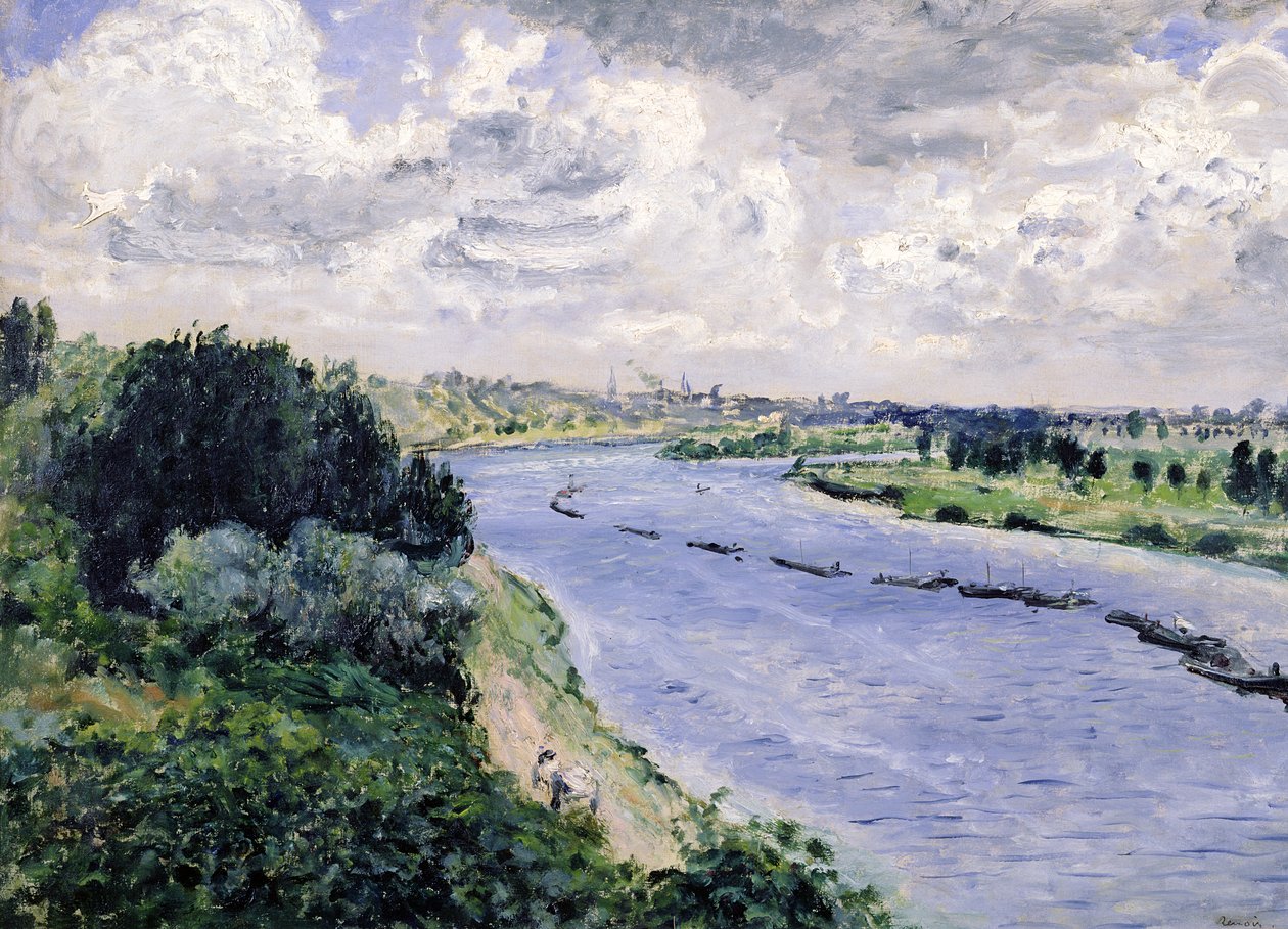 Bárkák a Szajnán, 1869 körül alkotó: Pierre Auguste Renoir