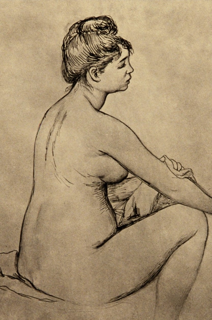 Fürdő szárítja magát alkotó: Pierre Auguste Renoir