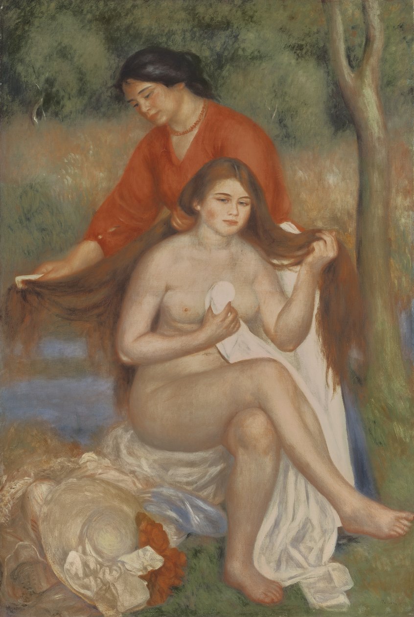 Fürdő és szobalány, 1900 körül alkotó: Pierre Auguste Renoir