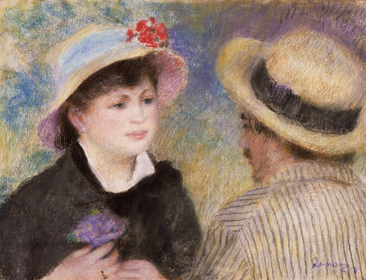 Csónakázó pár (állítólag Aline Charigot és Renoir) alkotó: Pierre Auguste Renoir