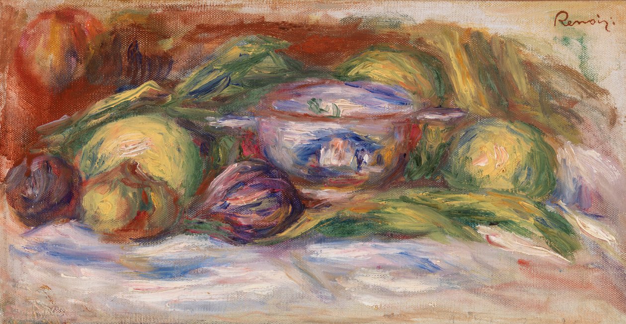 Tál, füge és alma alkotó: Pierre Auguste Renoir