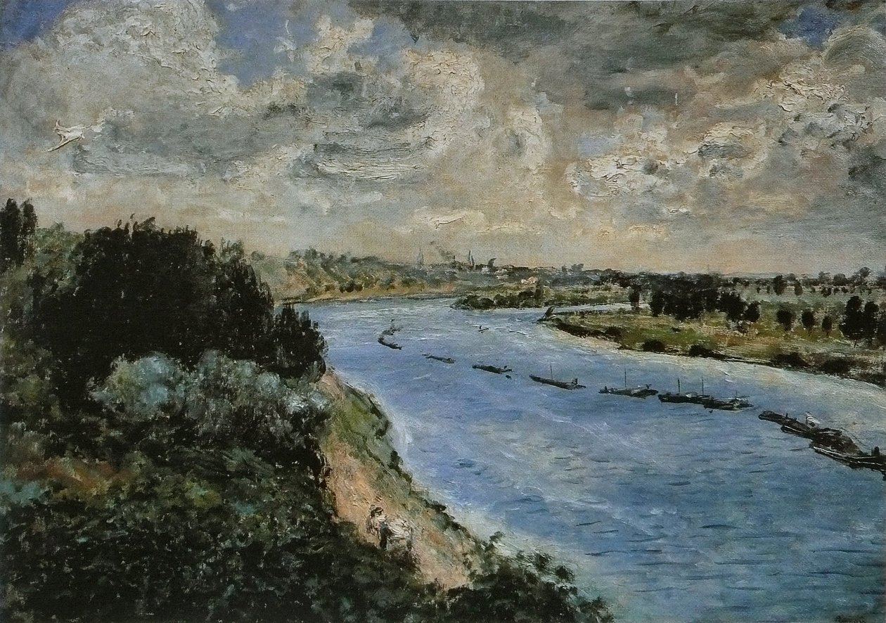 Bárkák a Szajnán alkotó: Pierre Auguste Renoir