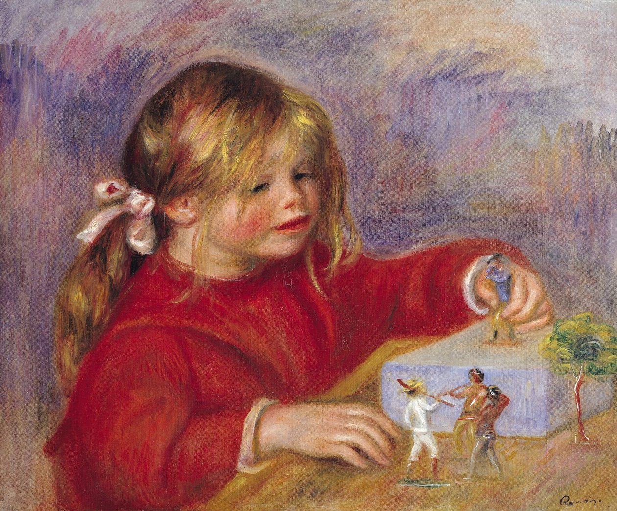 Claude Renoir (sz.1901) a Playnél, 1905 (lásd még: 287547) alkotó: Pierre Auguste Renoir