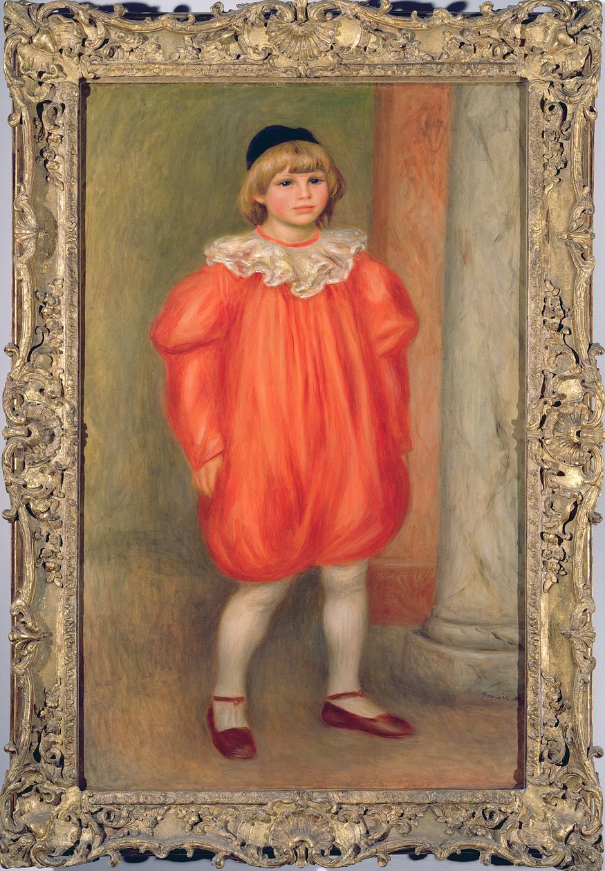 Claude Renoir bohócjelmezben, 1909 (lásd még: 869806) alkotó: Pierre Auguste Renoir