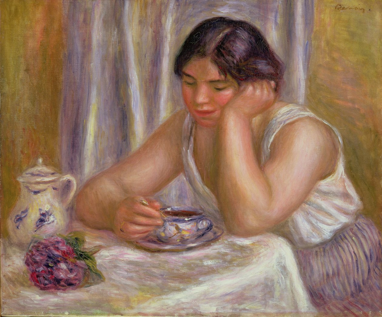 Csésze csokoládé alkotó: Pierre Auguste Renoir