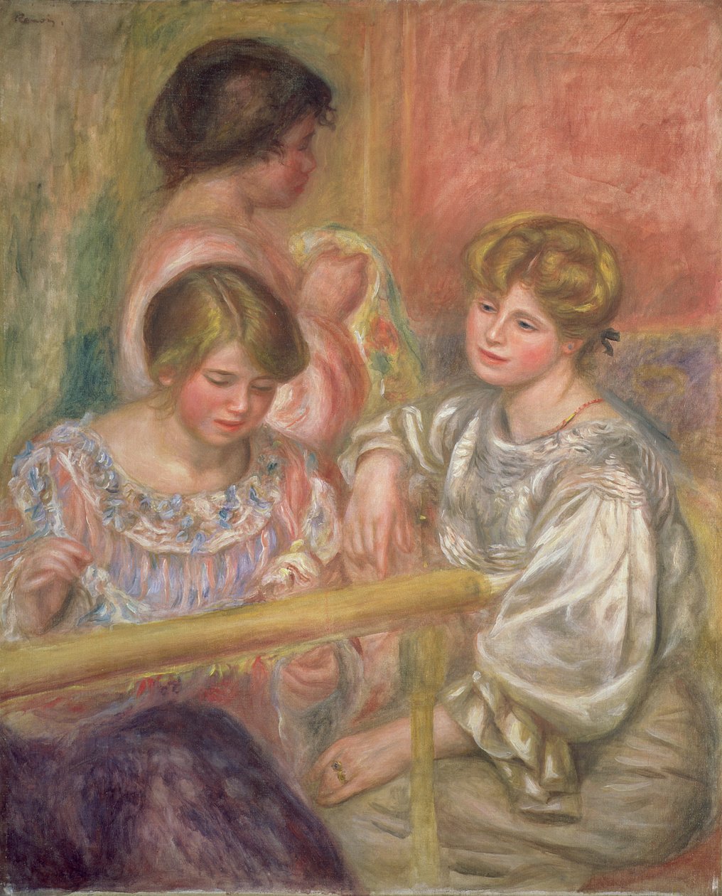 Hímzők, 1904 körül alkotó: Pierre Auguste Renoir
