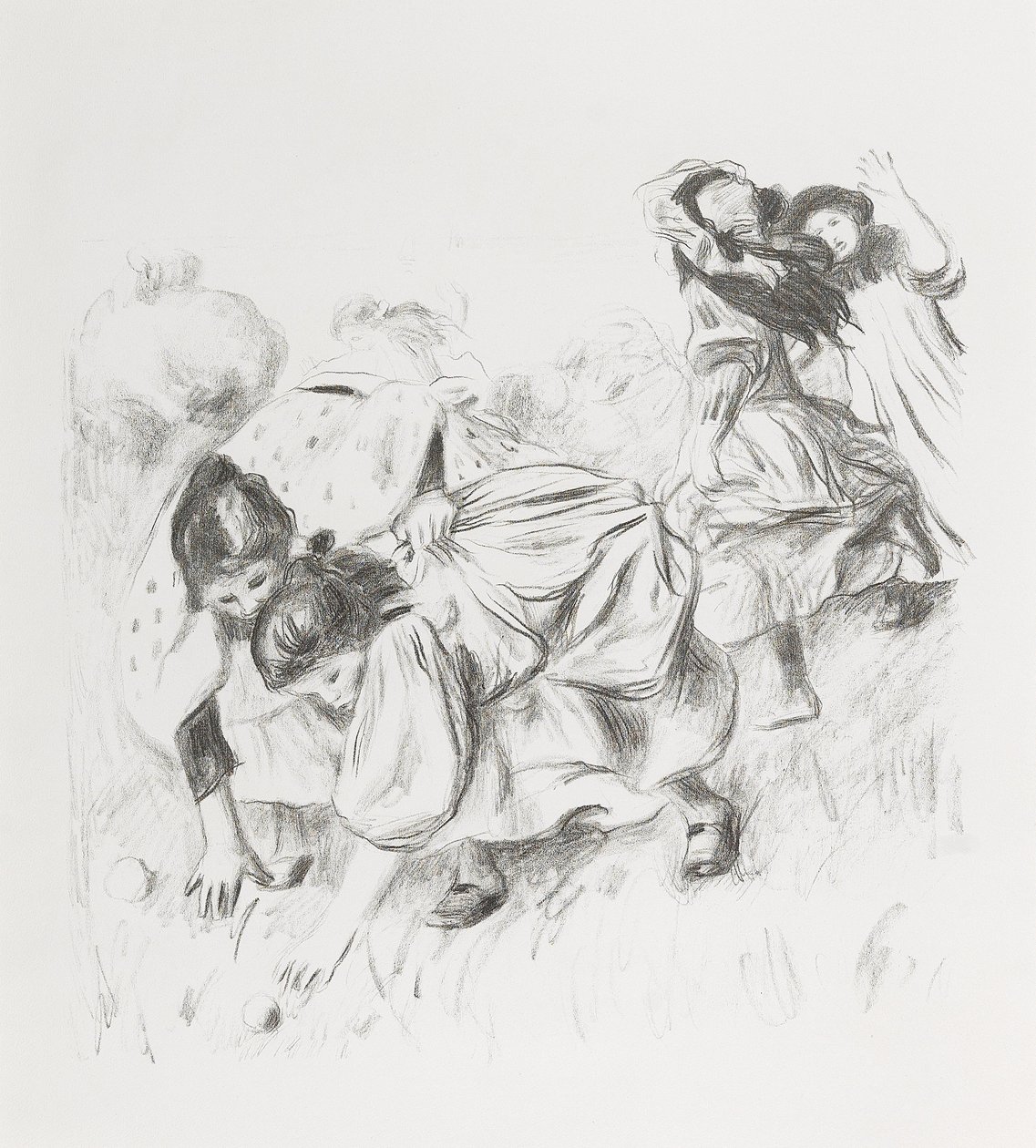 Gyerekek labdáznak alkotó: Pierre Auguste Renoir
