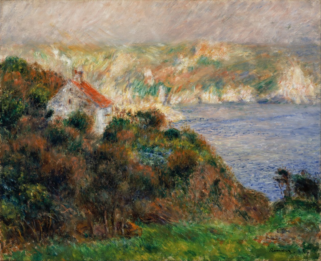 Köd a Guernsey -n alkotó: Pierre Auguste Renoir