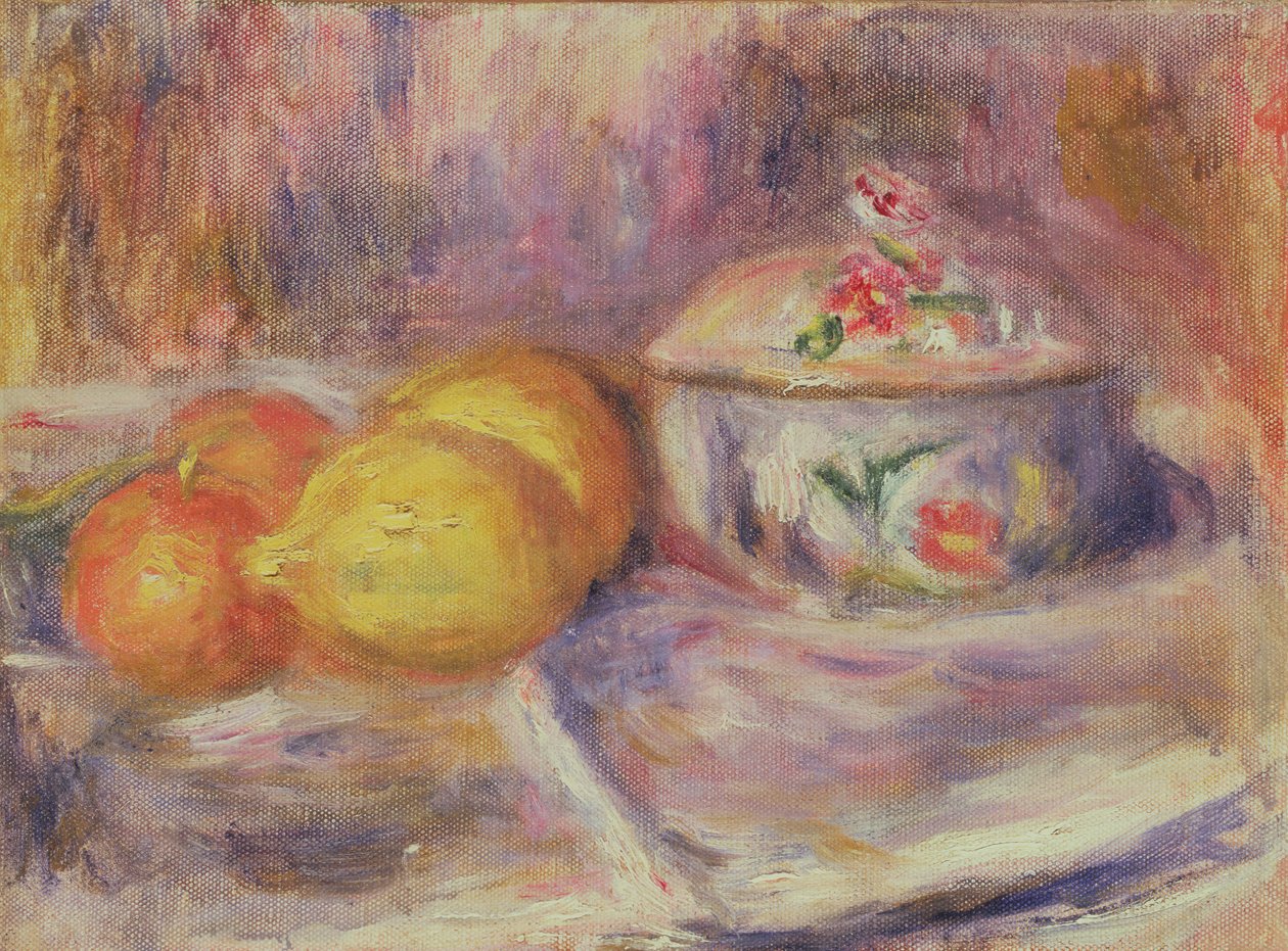 Gyümölcs és Bonbonniere, 1914 után alkotó: Pierre Auguste Renoir