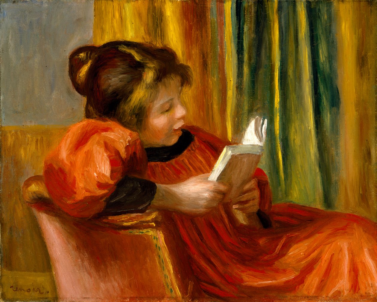 Olvasó lány, 1890 körül alkotó: Pierre Auguste Renoir