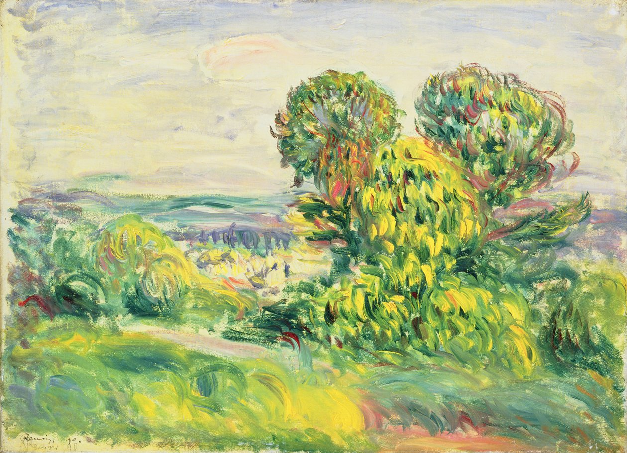 Zöld fák, 1890 alkotó: Pierre Auguste Renoir