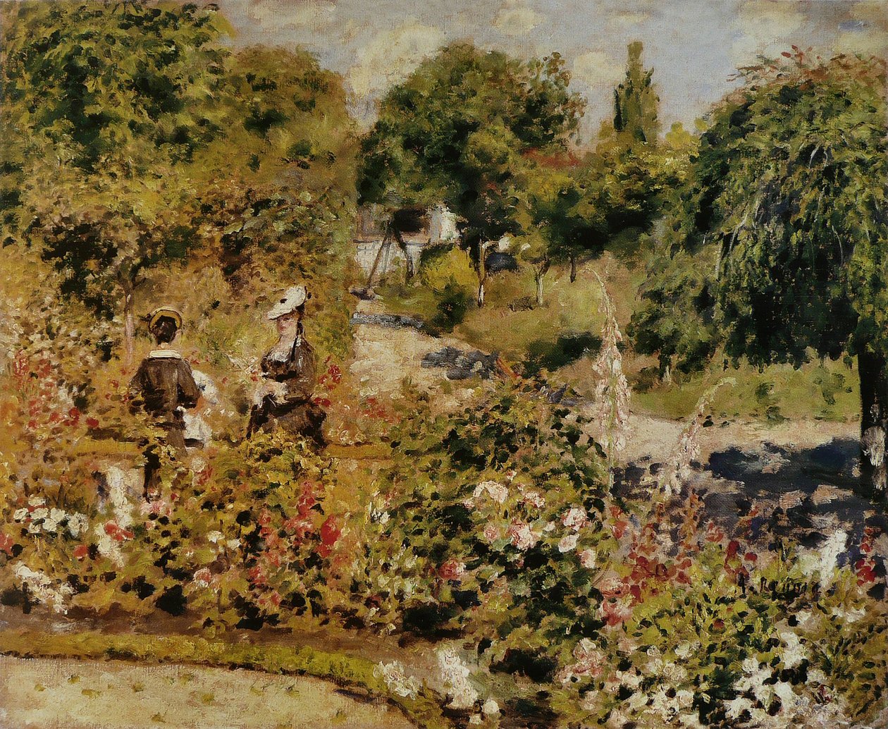 Kert Fontenay -ben alkotó: Pierre Auguste Renoir