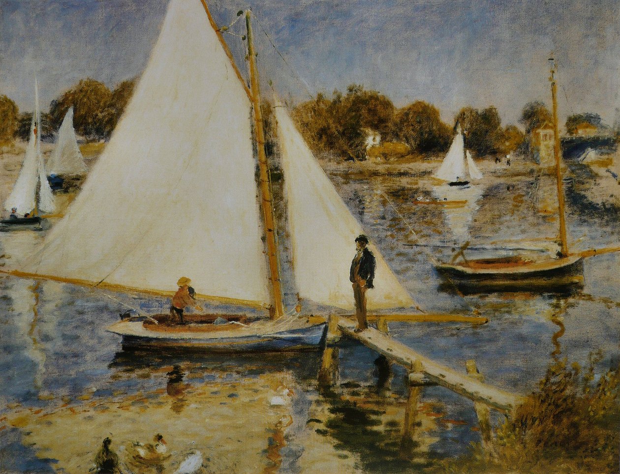 A Szajna Argenteuilben alkotó: Pierre Auguste Renoir