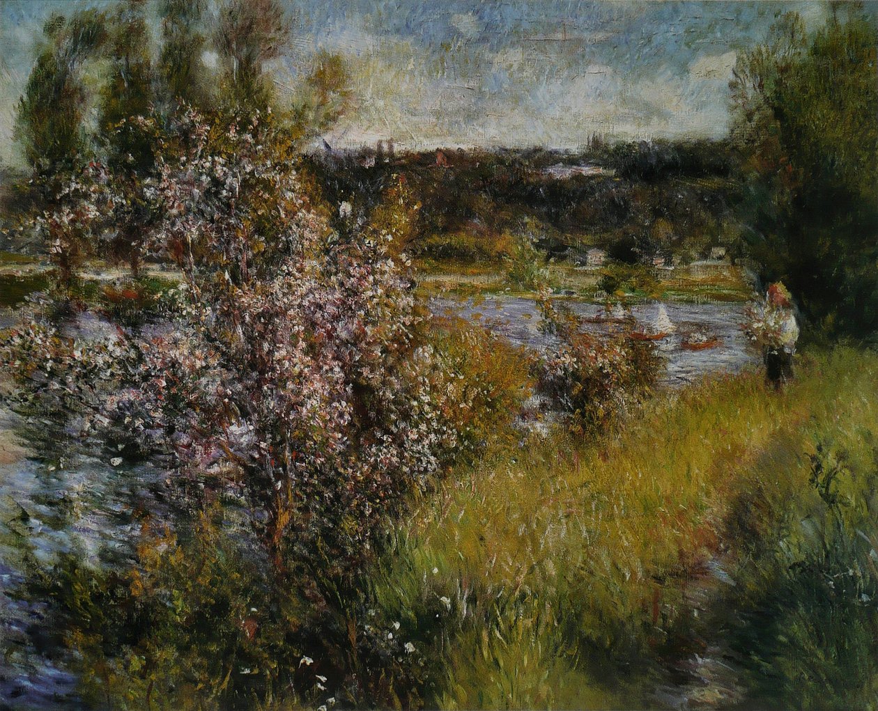 A Szajna Chatouban alkotó: Pierre Auguste Renoir