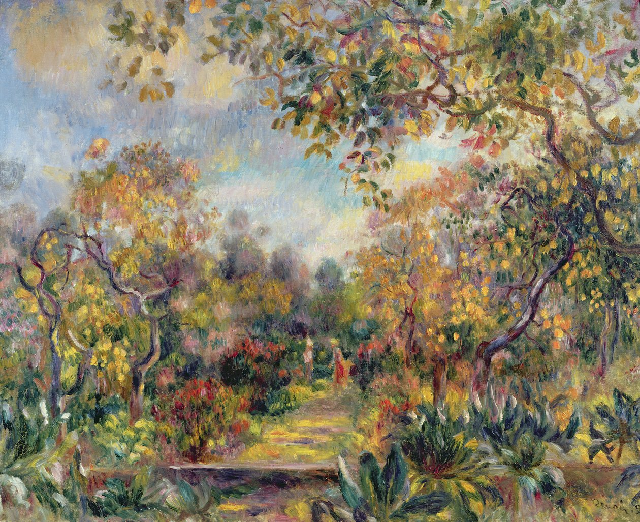 Beaulieu-i táj, 1893 körül alkotó: Pierre Auguste Renoir