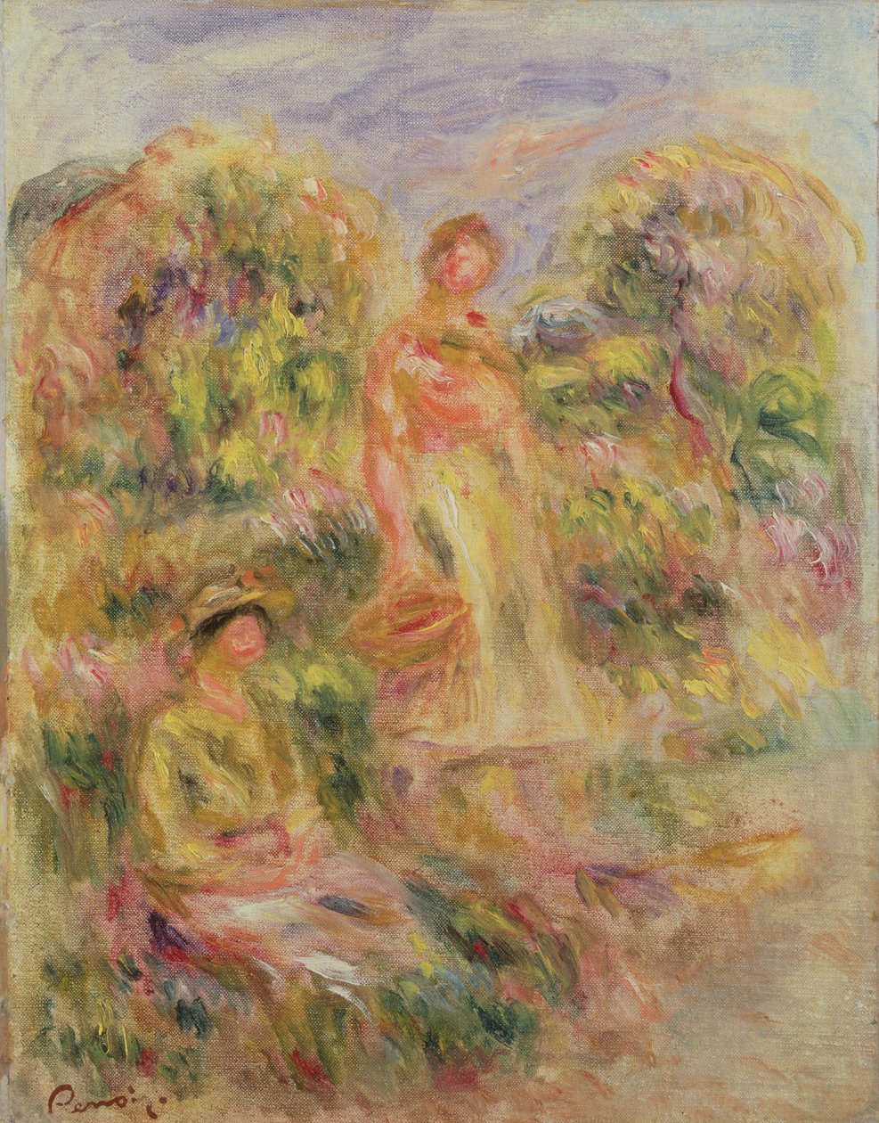 Táj két nővel, 1919 alkotó: Pierre Auguste Renoir