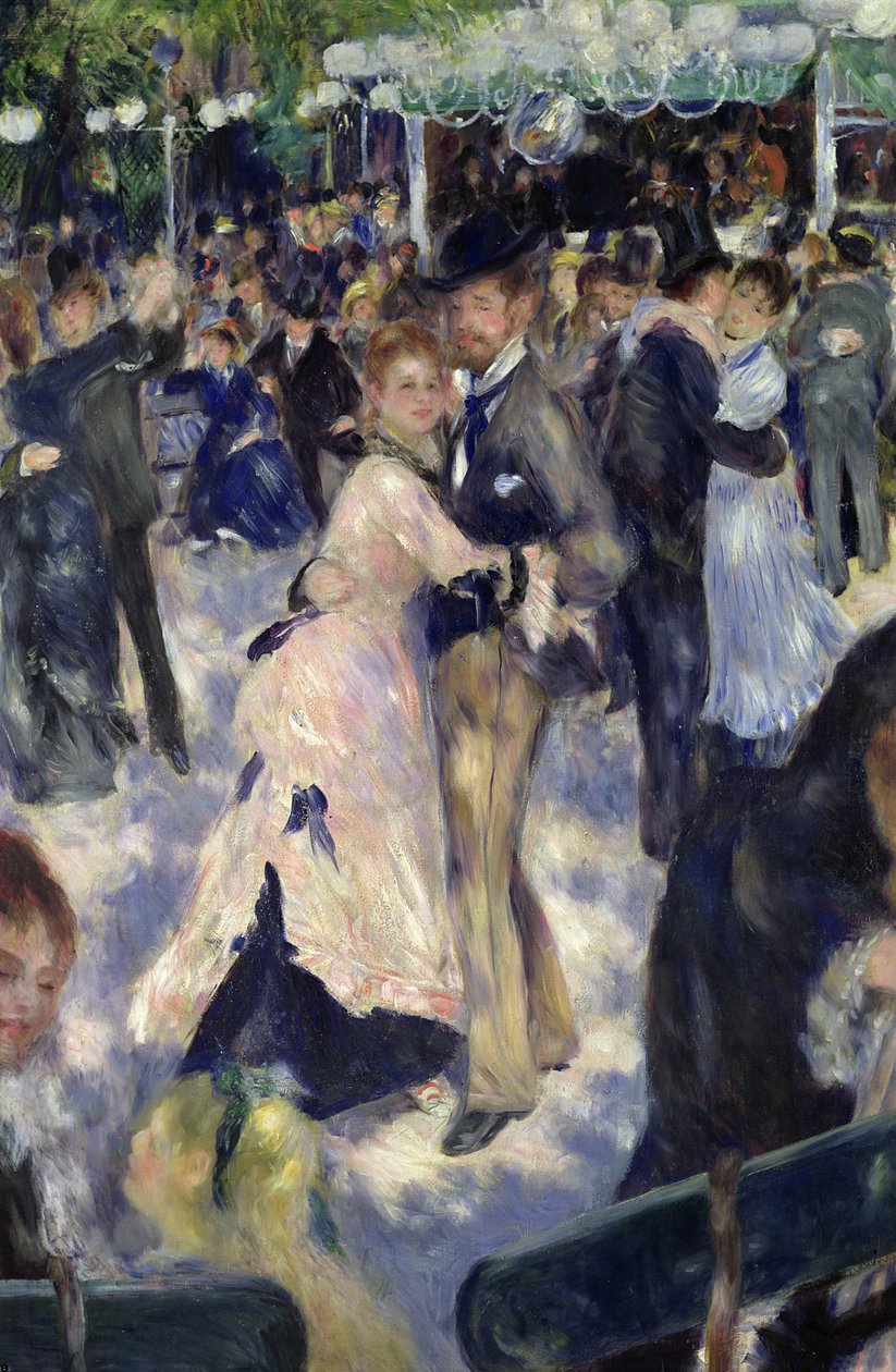 Le Moulin de la Galette, részlet a táncosokról, 1876 alkotó: Pierre Auguste Renoir