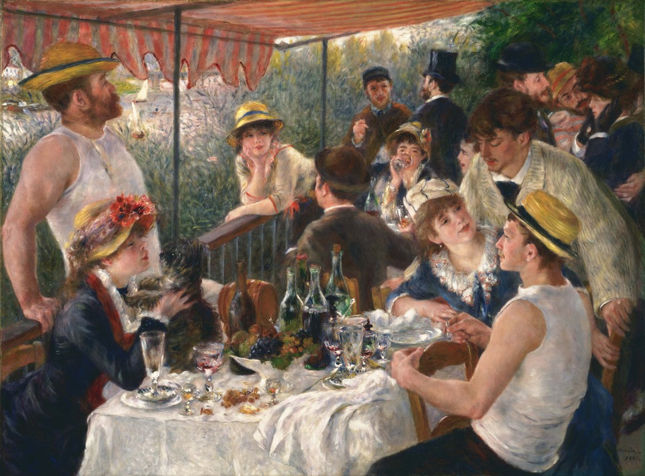 A Csónakázó Párt ebédje alkotó: Pierre Auguste Renoir