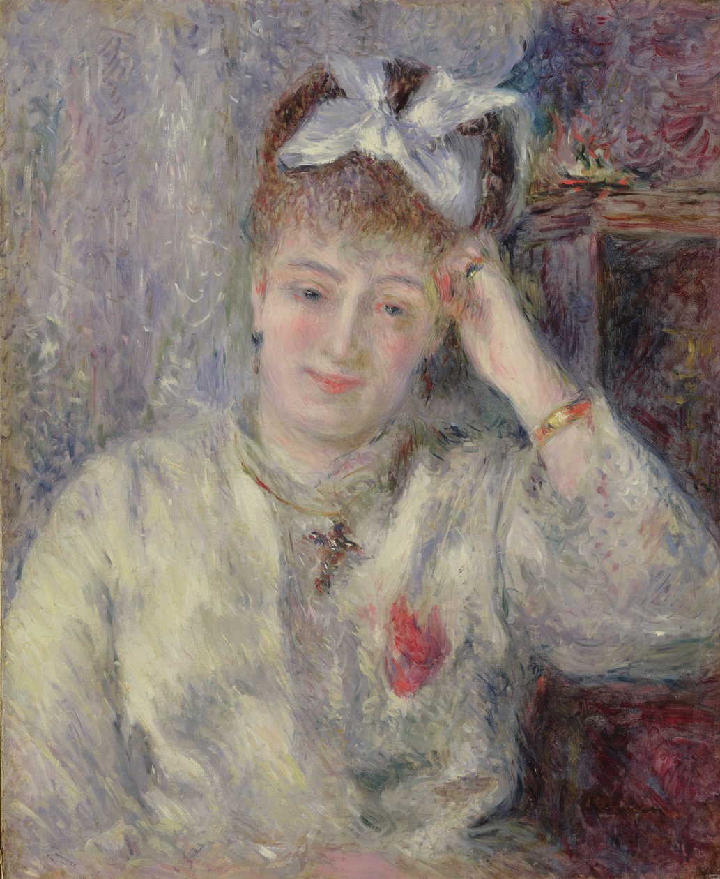 Madame Murer a zongorára támaszkodva, 1878 körül alkotó: Pierre Auguste Renoir