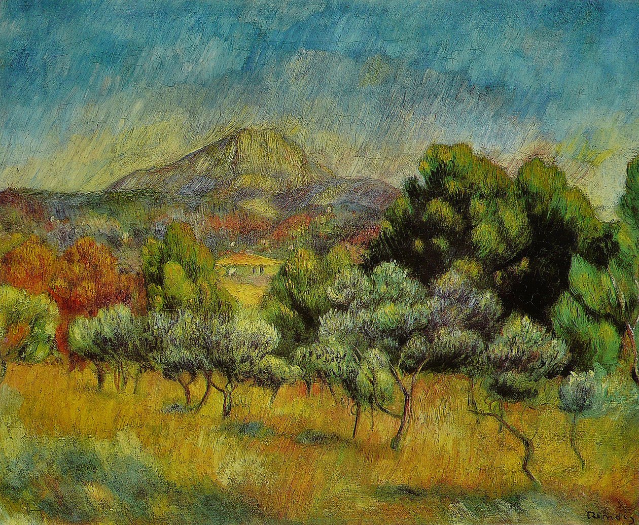 Sainte-Victoire hegy alkotó: Pierre Auguste Renoir