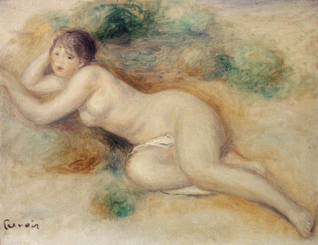 Egy lány meztelen figurája alkotó: Pierre Auguste Renoir