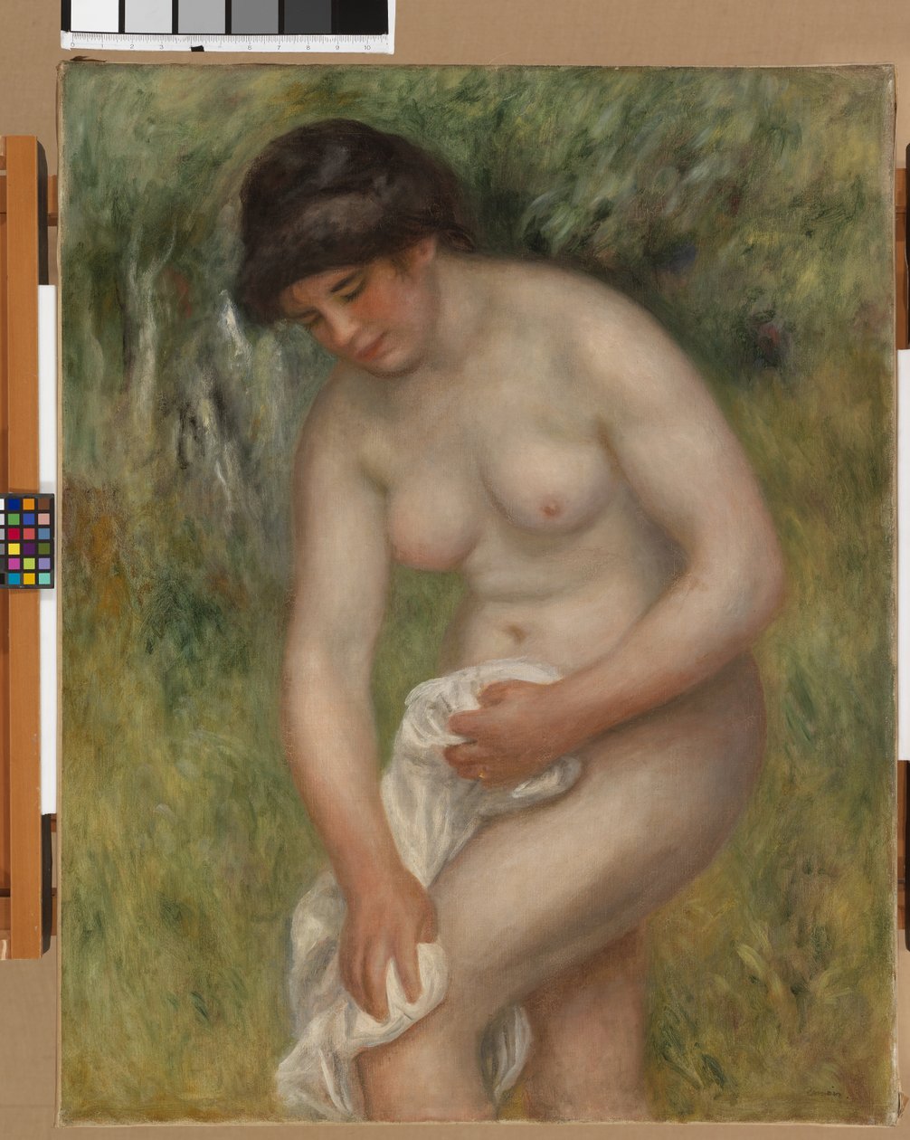 Akt, zöld háttér, 1902 alkotó: Pierre Auguste Renoir