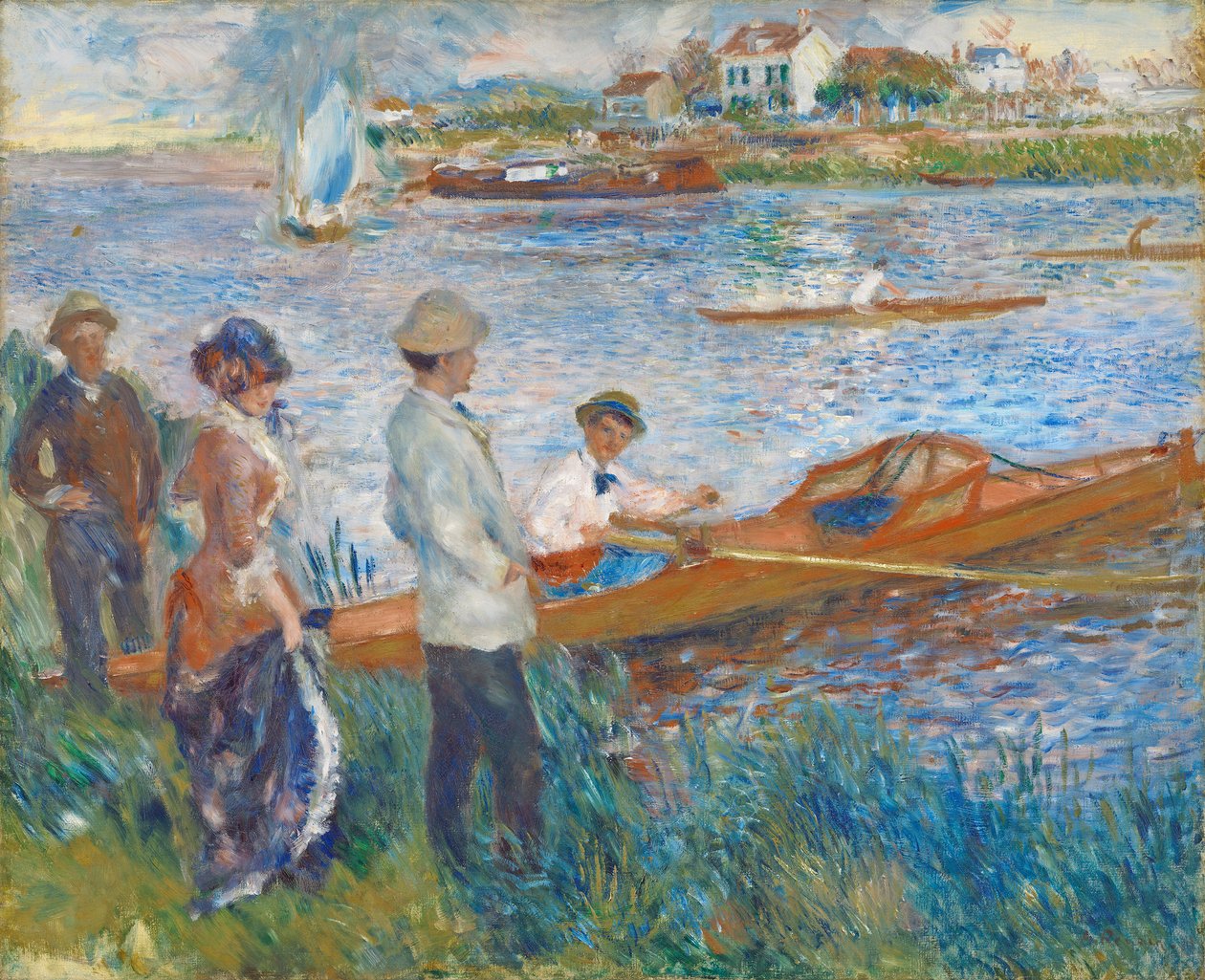 Evezősök Chatouban, 1879 alkotó: Pierre Auguste Renoir