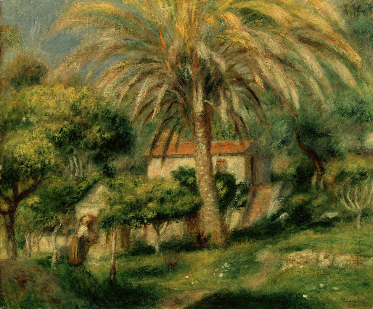 Pálmafák, 1902 alkotó: Pierre Auguste Renoir