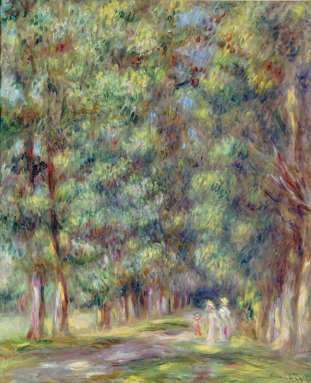 Ösvény egy erdőben, 1910 alkotó: Pierre Auguste Renoir